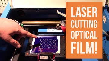 K40 eBay Chinese CO2 Laser Cutter & Engraver - Cutting Optical Grade Mylar!