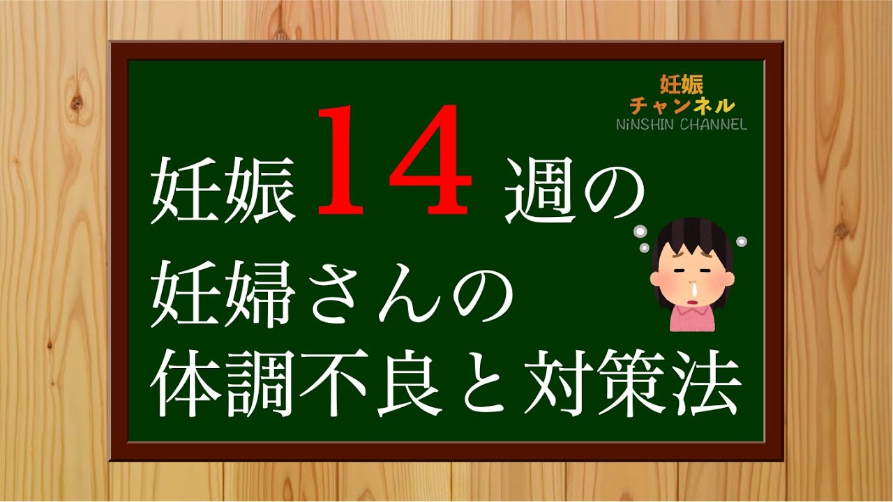 妊娠14週 この時期の妊婦さんの体調不良と対策方法とは Youtube