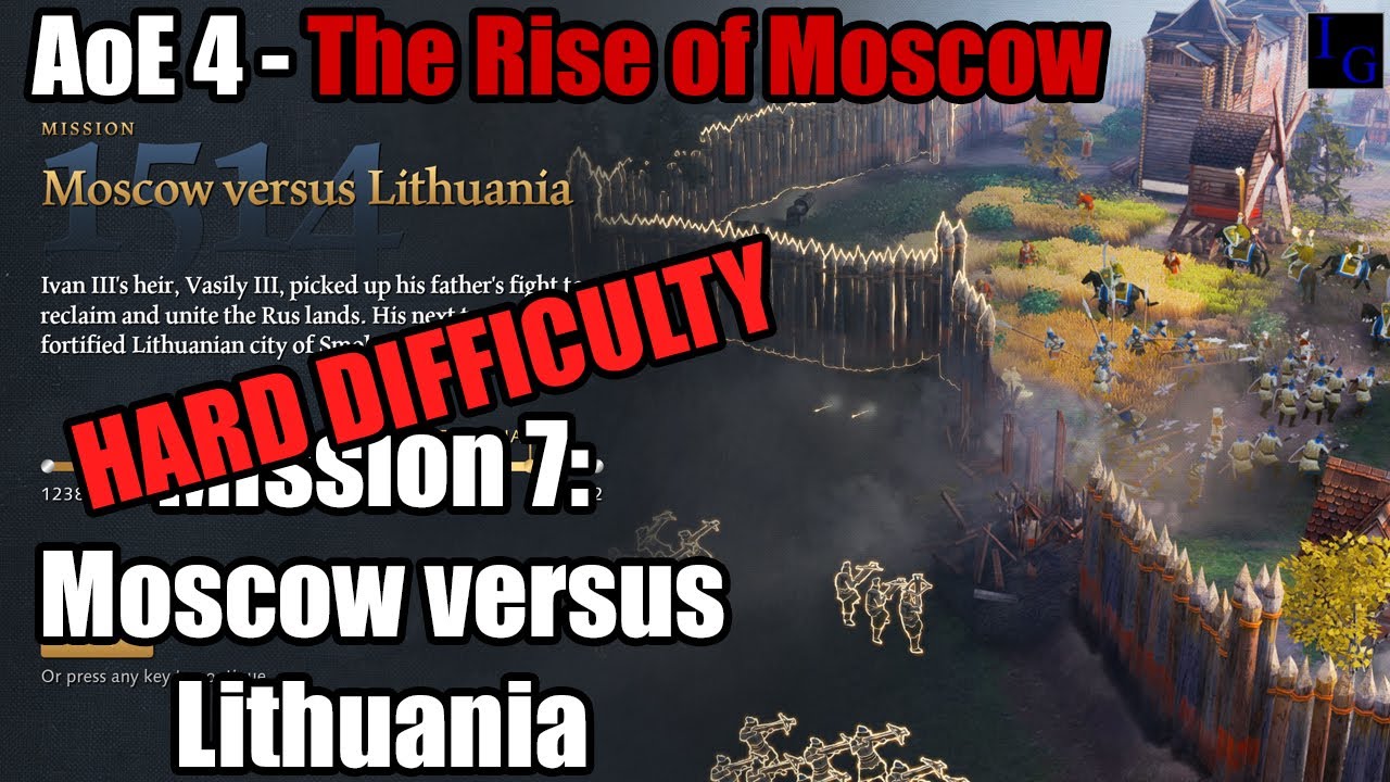 Moscow versus Lithuania HARD DIFFICULTY Guide - Rise of Moscow Mission 7 | Age of Empires IV