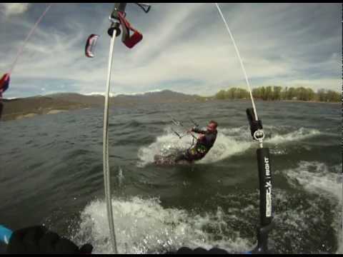Kite Surfing Deer Creek Utah - YouTube