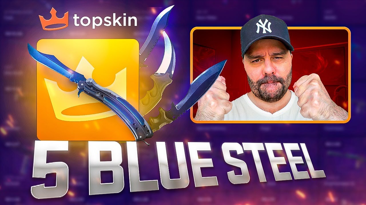 TOPSKIN.NET chegou com TUDO! 💰 SORTEIO MENSAL de 5 facas BLUE STEEL para 5 ganhadores!