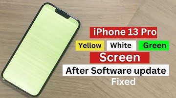 iPhone 13 Pro Yellow/White/Green screen of death after IOS update fixed.