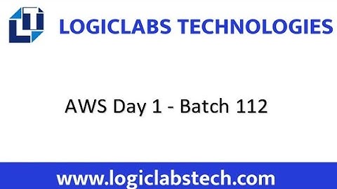 AWS Day 1 Batch 112