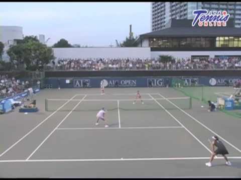 AIG OPEN 2008 準決勝 森田あゆみ 中村藍子 VS バニア・キング 孫甜甜