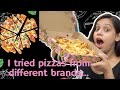 I tried pizzas from different brands|Dominos vs Pizza hut vs Chicago Pizza|Best Pizza in Town