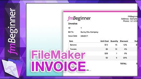 FileMaker Invoice Example