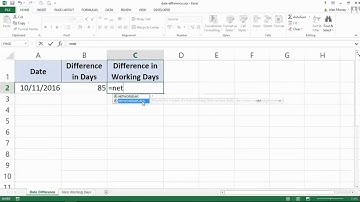 Excel Formulas Part 6: Date Difference including Working Days Only