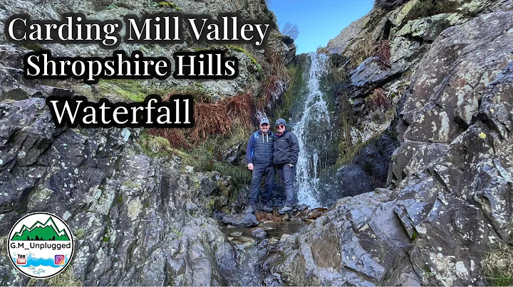 Carding Mill Valley waterfall, Shropshire Hills (Fall on Icy path) #shropshire #waterfall