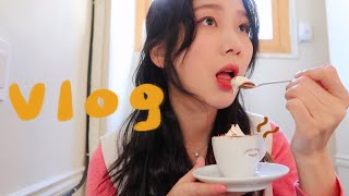 vlog. 1박2일 수원 행궁동 뽀시기 ☕ 한정판 라떼 • 한식찐맛집 • 계절곳간 • 행궁동숙소 • 옥수수푸딩