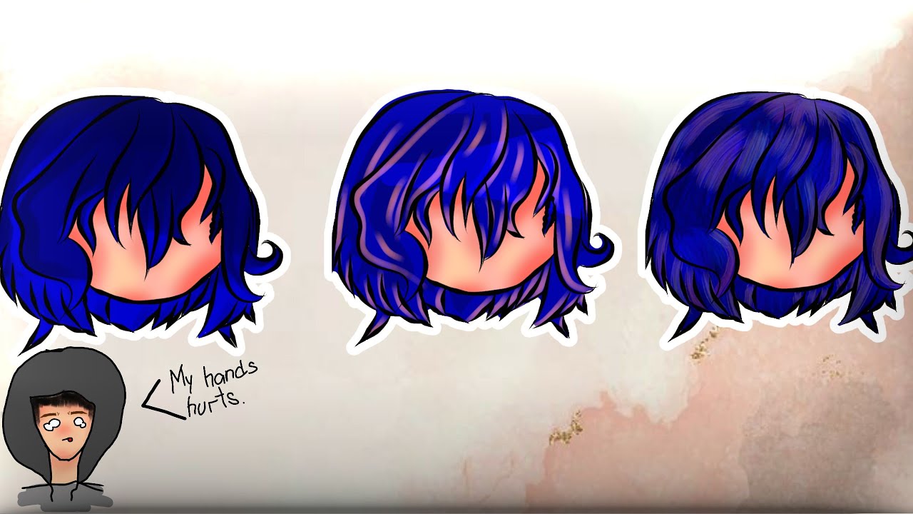 HOW TO DRAW HAIR IN IBISPAINT GACHA EDIT TUTORIAL YouTube