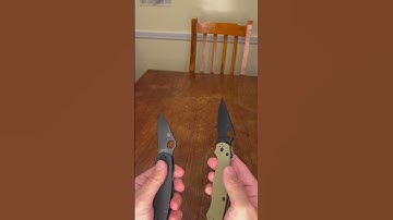Paramilitary 2 vs para 3 | which knife do you like better 🔥😏#shorts
