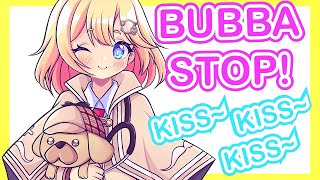 Ame kissing bubba (care for cuteness)!