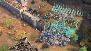 Age of Empires 4  2v2v2v2 THE LONGEST STALEMATE | Multiplayer Gameplay