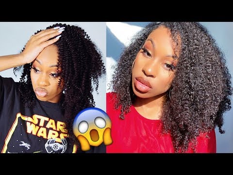 video about Clip in Hair Extension Kinky Curl