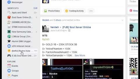 Facebook : How to ADD Shortcuts/Favorites List in HomePage
