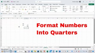 Format a Number to be Fractional Quarters in Excel #tutorial #howto #msexcel