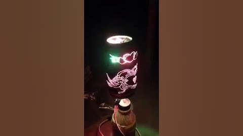 cách làm đèn ngủ tự xoay