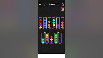 Level 824 of Ball Sort Color Puzzle
