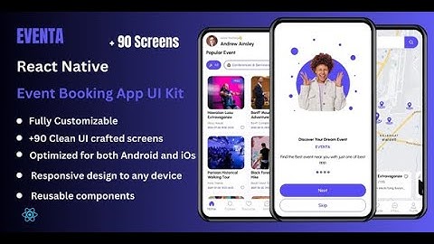 Eventa - Event Booking React Native App Ui Kit