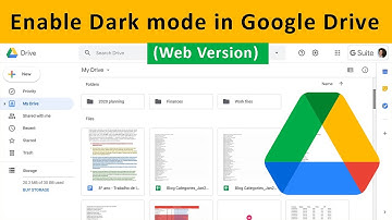 How to Enable Dark mode in Google Drive? (Web Version)