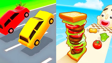 Shape Shifting vs Sandwich Runner - Satisfying Gameplay 2024