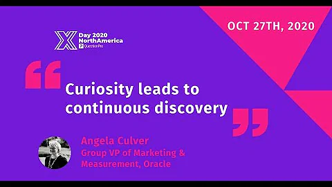 XDay 2020 Keynote Presentation with Angela Culver