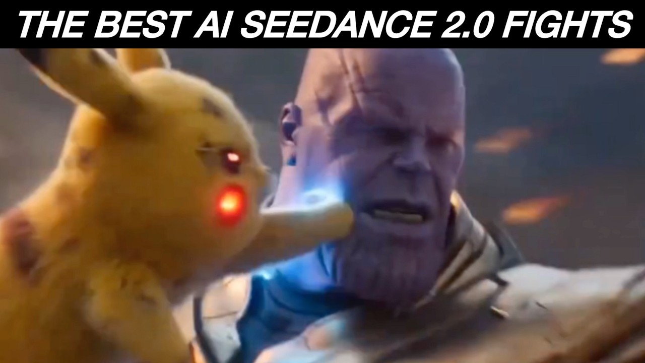 The Best AI Fights (Seedance 2.0 Compilation) Pikachu, Thanos, Batman, Naruto and more
