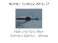 Winter outlook 2016-2017