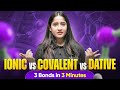 Ionic vs Covalent vs Dative Bond🔥| Class 11 Chemistry Chemical Bonding and Molecular Structure