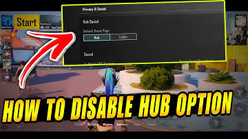 How To Disable Hub Lobby Option in Bgmi😔 || Bgmi Me Hub Wali Option Kaise Band Kare😘? 