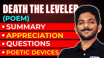 Plus One English Exam | Death the Leveller | Poem |