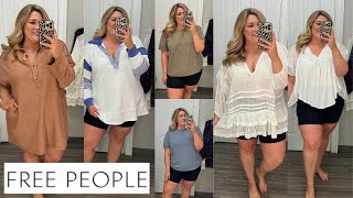 FREE PEOPLE L/XL HAUL ON A PLUS SIZE BODY