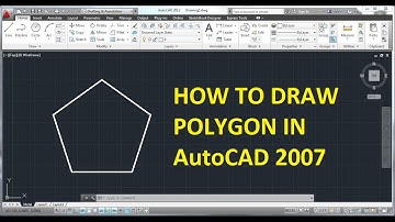 AutoCAD TUTORIAL - HOW TO DRAW POLYGON