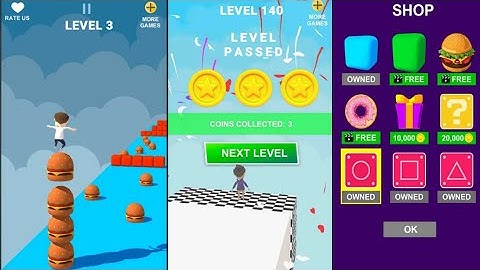 Cube Stacker Surfer Race  Games (Beta) Android Gameplay Walkthrough |#-1