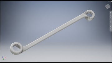 Học inventor cơ bản: Vẽ cờ lê hai đầu vòng bằng inventor