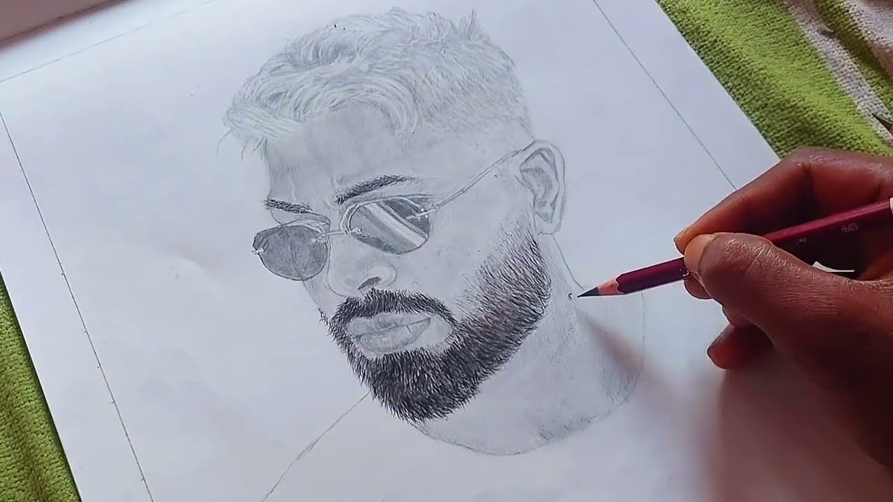 Hardik Pandya New Look Drawing🔥 | How To Draw Hardik Pandya 