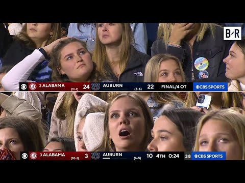 Auburn Fans Were GOING THROUGH IT In 4OT Iron Bowl Loss To No. 2 Alabama 😭