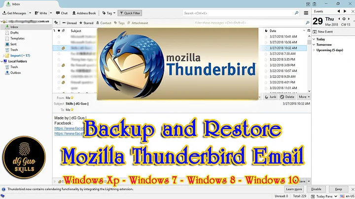 💻🖥 How to Backup and Restore your Profile in Mozilla Thunderbird Email