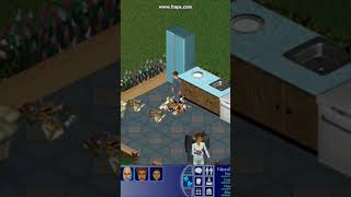 Sims 1 shorts- saluting in a pile of garbage #sims #sims1 #lol #salute