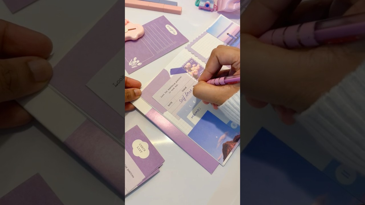 ഒരു purple theme journaling  ആയാലോ 🧸🤍 artbykay 