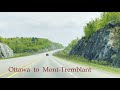 Road Trip Driving from Ottawa to Mont-Tremblant travel vlog