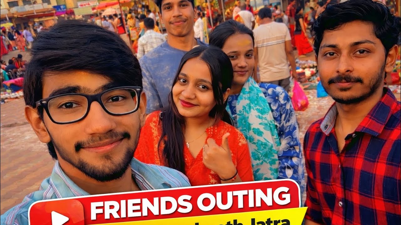 🔥 Friends Outing at Siddarth Road Math Jatra 2026 | Full Masti Vlog 🎡 ...