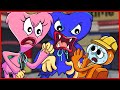 HUGGY WUGGY & KISSY MISSY and PLAYER! Bad Ending - Poppy Playtime Animation