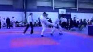 Gtuk British Taekwondo Championships - Coventry 12March2011  Adam Sparring
