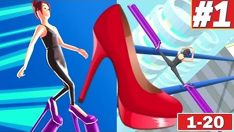 High Heels Gameplay Walkthrough Part #1 Level 1-20 iOS Android Noob vs Hack Item Unlocked Girls