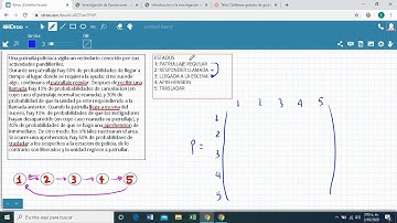 CADENA DE MARKOV: EJERCICIO