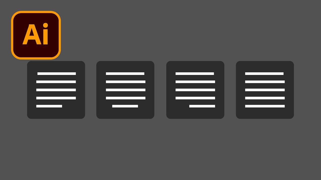 How to Justify Text In Adobe Illustrator - YouTube