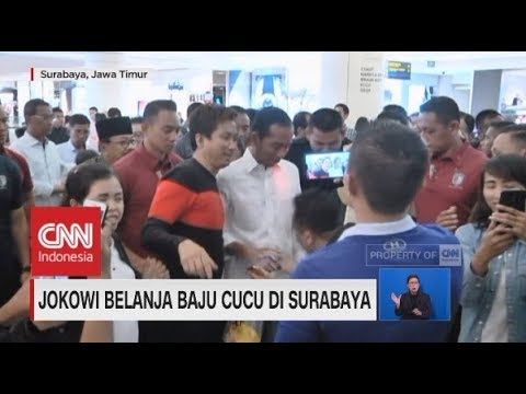 Jokowi Belanja Baju Cucu di Surabaya Prabowo Resmikan 