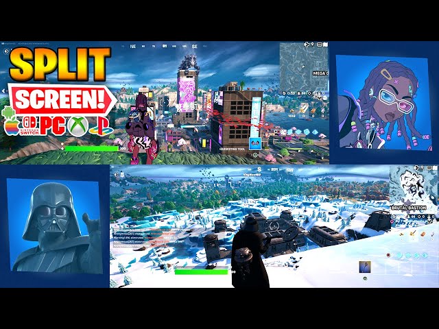 How To SPLIT SCREEN on Fortnite Chapter 3 Season 2! (PS/Xbox/PS
