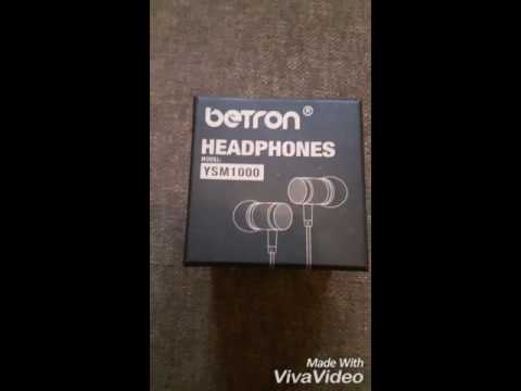Betron Ysm1000 earphones unboxing and review